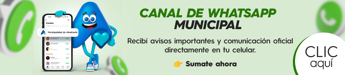 CANAL DE DIFUSIÓN DE WHATSAPP DE ALMAFUERTE